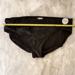 Swimsuits for All Black Swim Bikini Bottoms Size 22